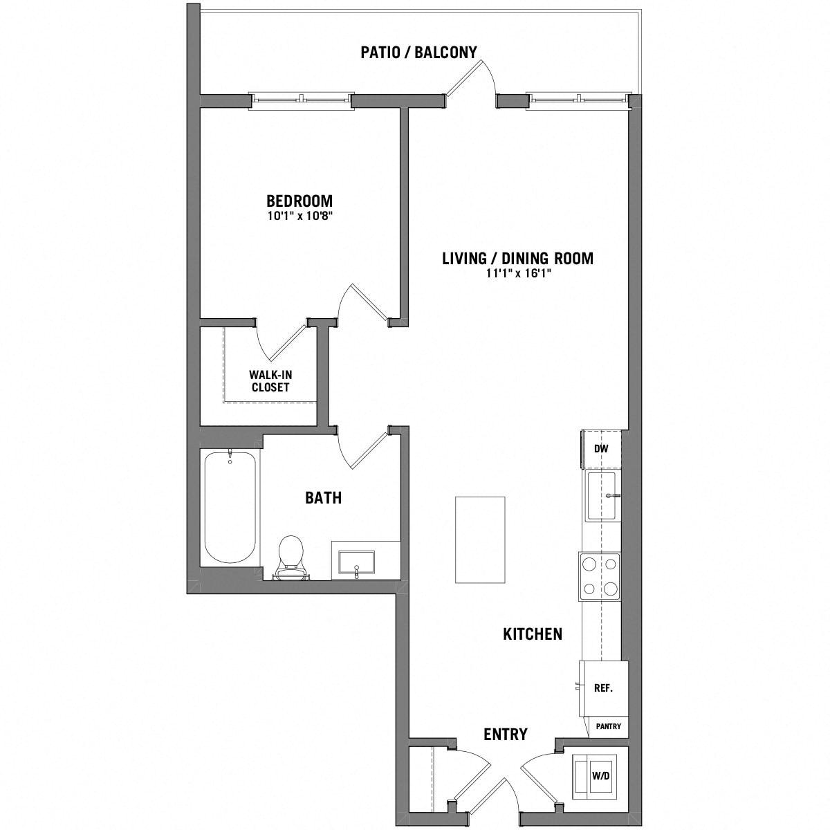 Floor plan layout diagram for A6